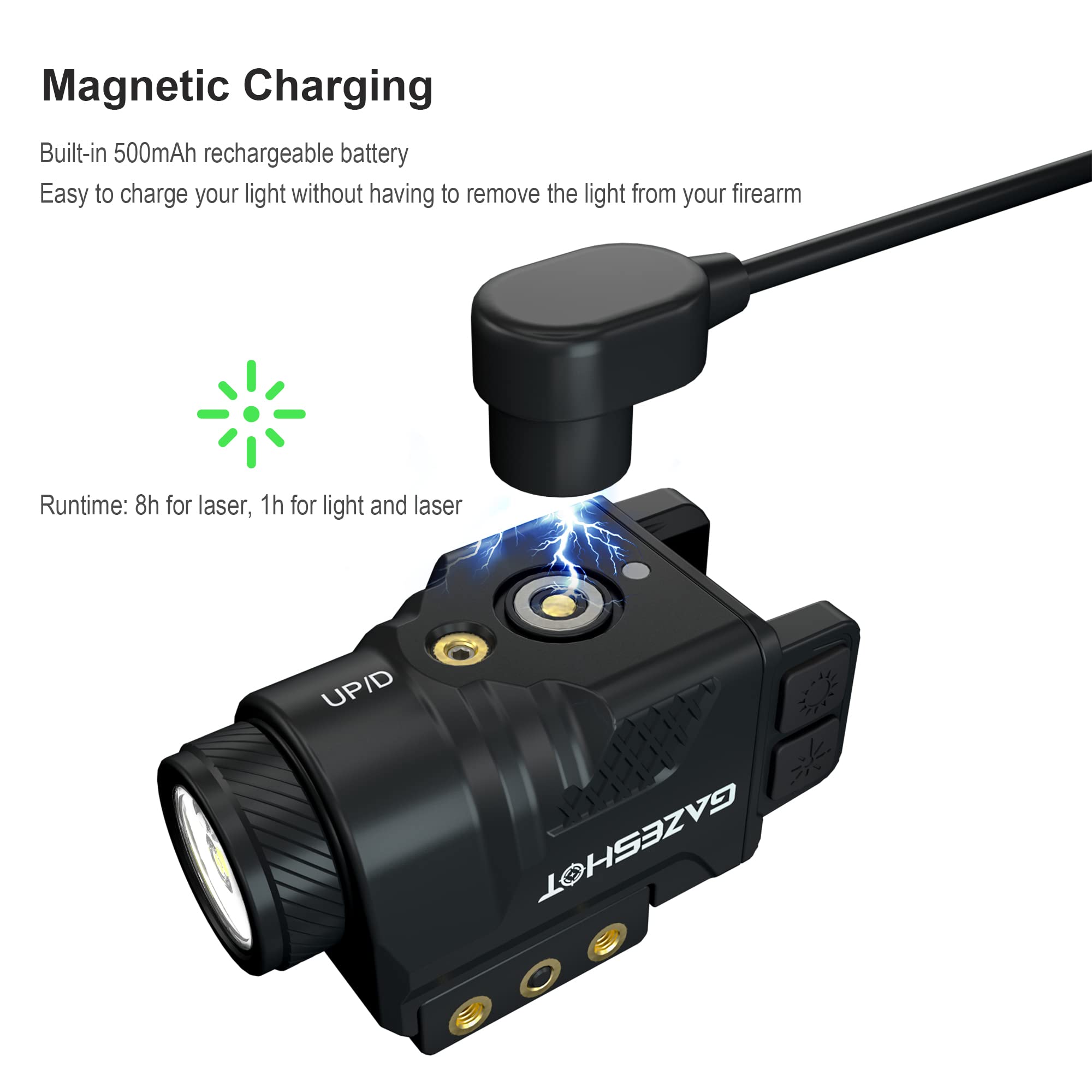 goshot レーザーガン　サバゲ Amazon.com: GAZESHOT 700 Lumen Pistol Light Laser Combo Weapon